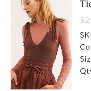 Free People Tie Shoulder Tank